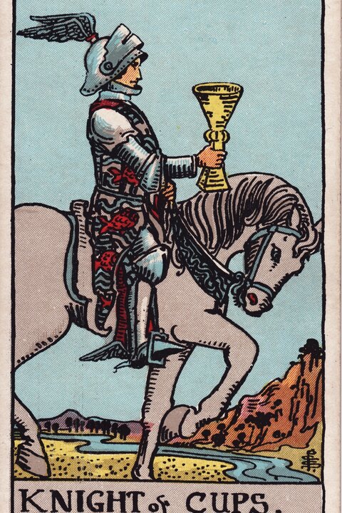 圣杯骑士 · Knight of Cups 牌面